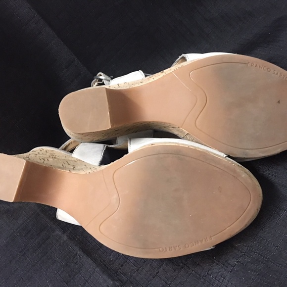 Franco Sarto open toe sling back wedge sandals 9 - Picture 5 of 5